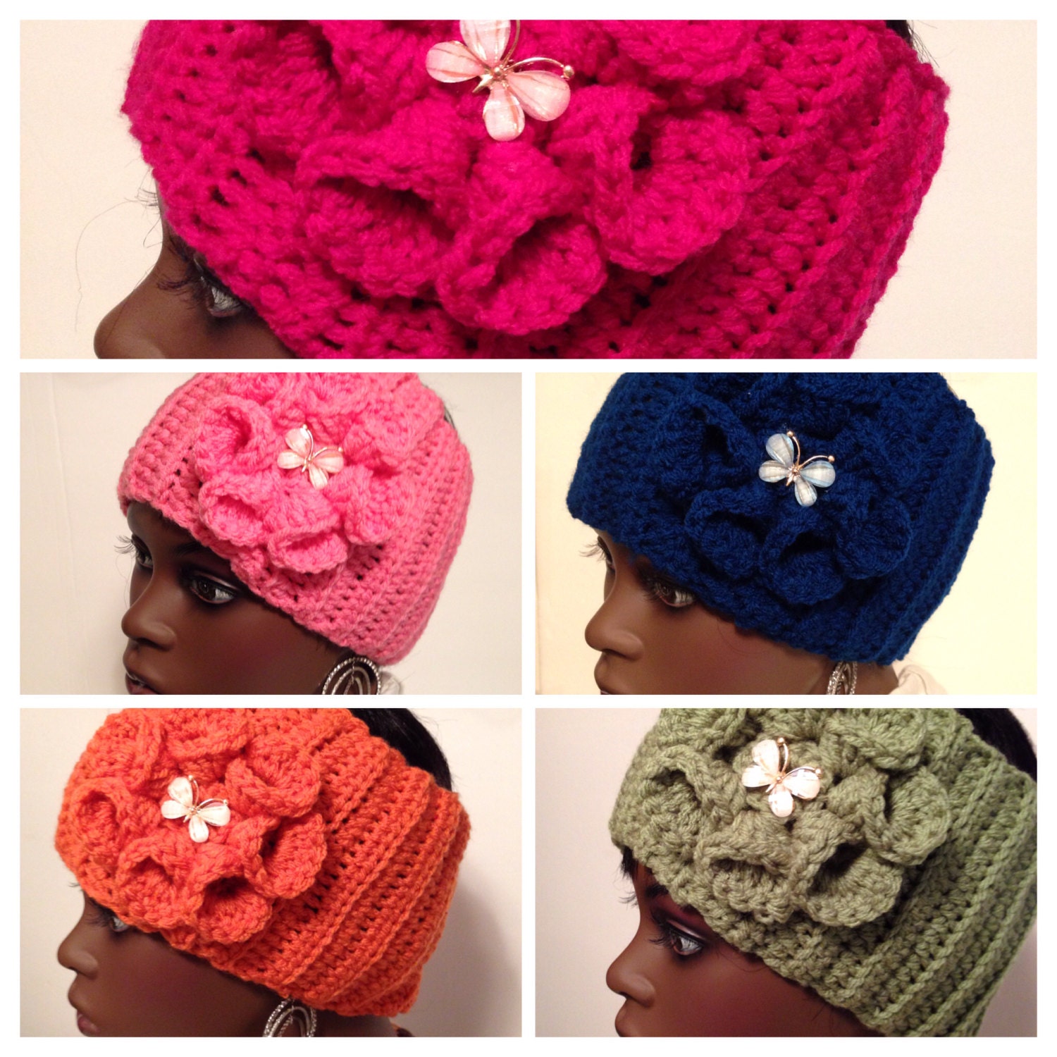Crochet Headband /Earmuff Hat