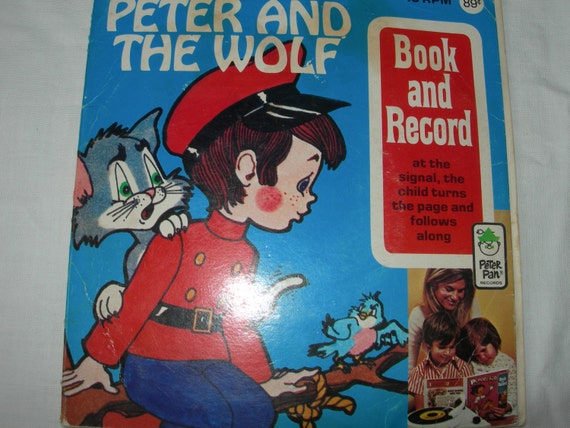 Peter And The Wolf Peter Pan Read Along Book With 45 RPM