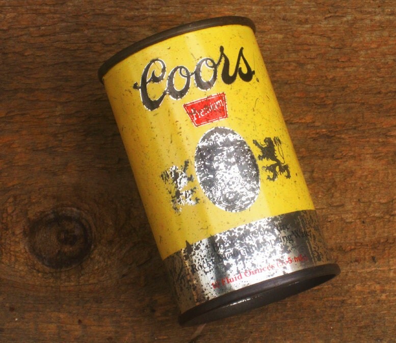 Vintage 70’s Coors Beer Mini Beer Can Bic Lighter Holder Haute Juice