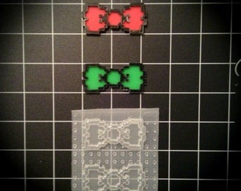Pixel Bow Nerd Geek Gamer Digital Resin Mold