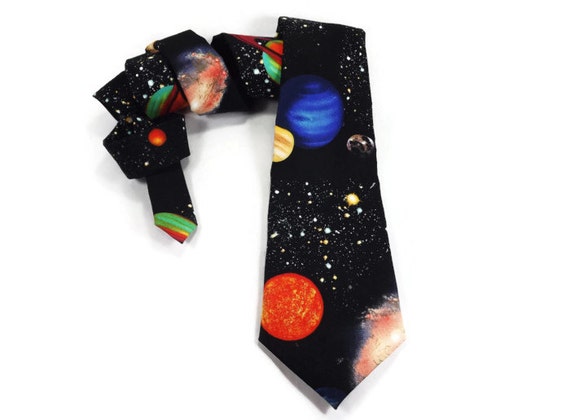 Space tie planets solar system necktie Planets tie