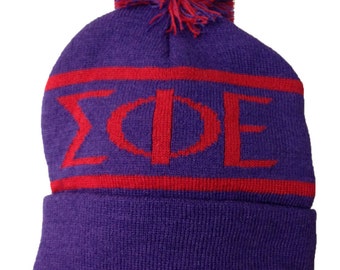 Sigma Phi Epsilon SigEpKnit Beanie Pom Winter Hat