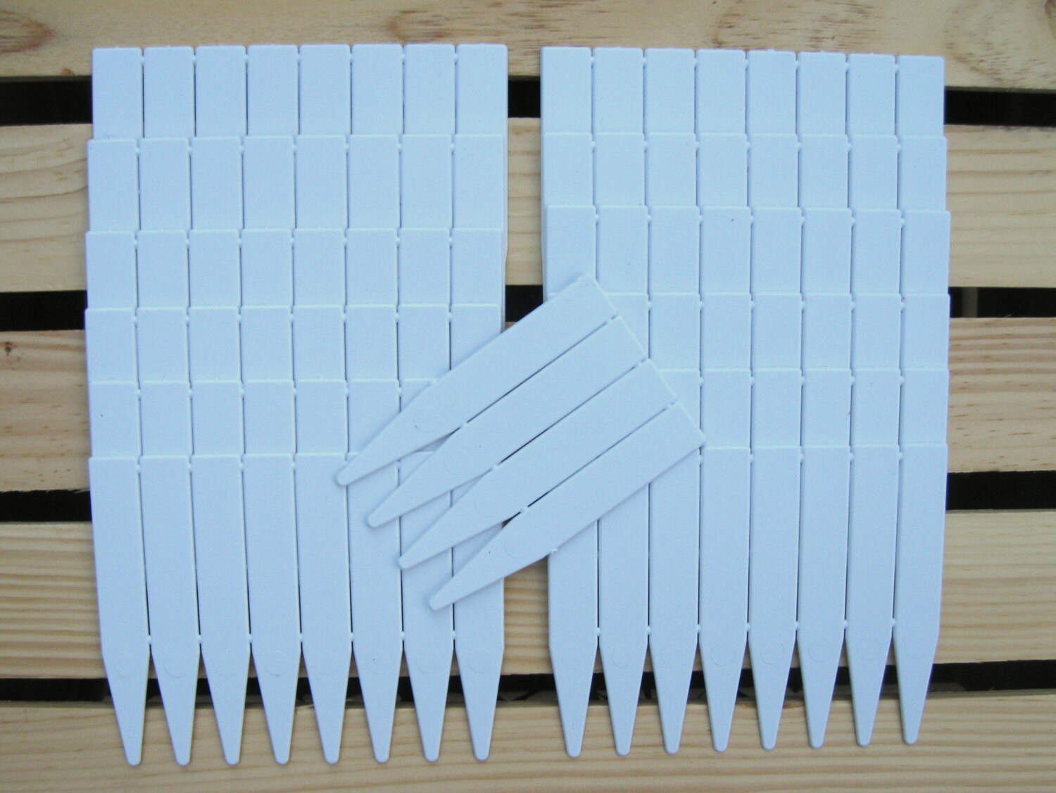 100 4 Inch White Plastic Plant Labels Plant Markers Garden