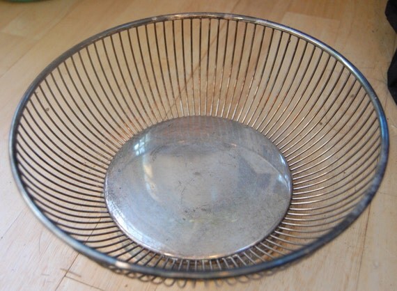 Gorham Silverplate Wire Bowl Basket Imported From By