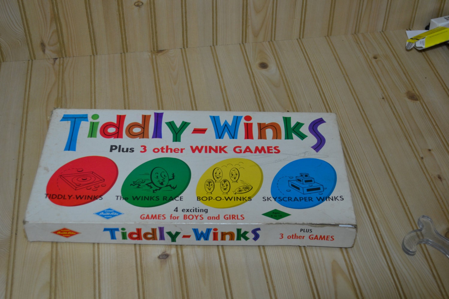 Vintage Tiddly-Winks Plus 3 other Wink Games Winks Race