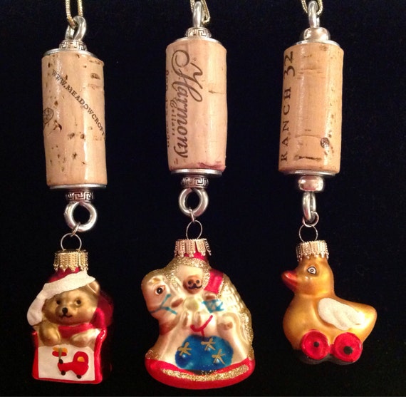 Items Similar To 3 Wine Cork Christmas Ornaments On Etsy   Il 570xN.694049262 9puk 