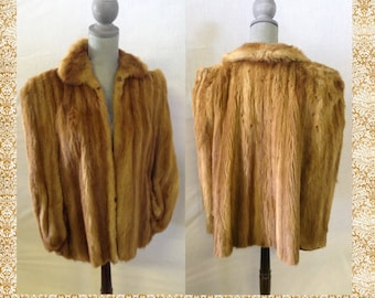 Vintage Fur Coat Jacket Cape, Stole, Wrap No.16