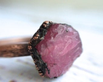Rough ruby ring | Red ruby ring | Real ruby ring | Natural ruby ring | July Birthstone jewelry | July Birthstone ring | Ruby Birthstone ring