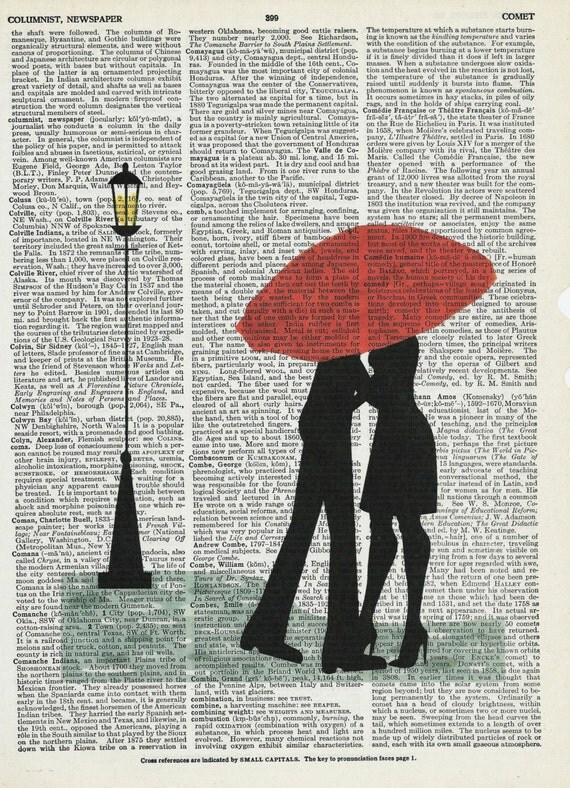 Dictionary Print Art Couple Under Red by SheriDictionaryPrint