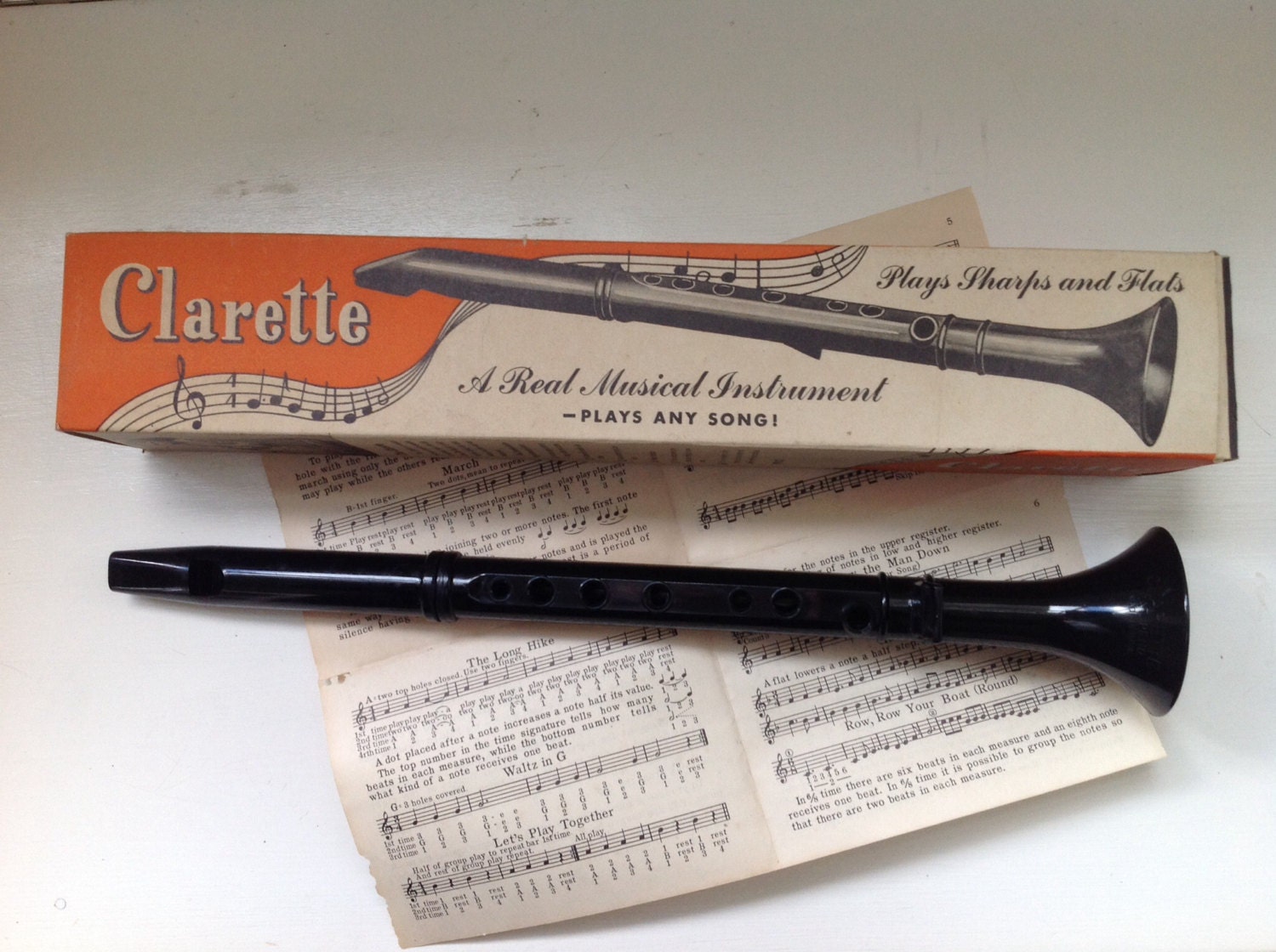 Vintage Musical Instrument Recorder Clarette