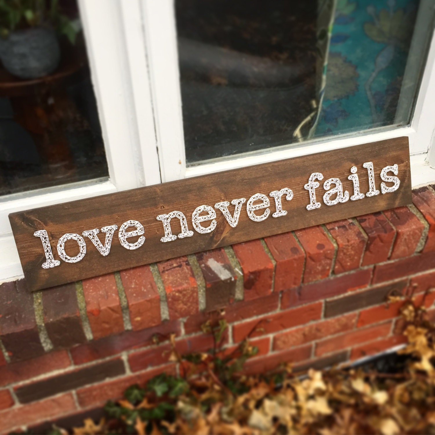 MADE TO ORDER String Art Love Never Fails Sign