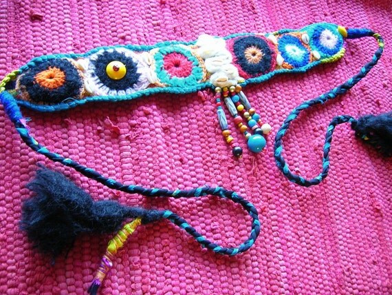 Belt Hippie crochet boho BELT Crochet easy belt boho style