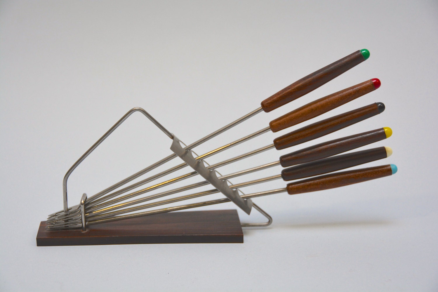 Atomic Fondue Fork Set Vintage Long Colored Fondue Forks With