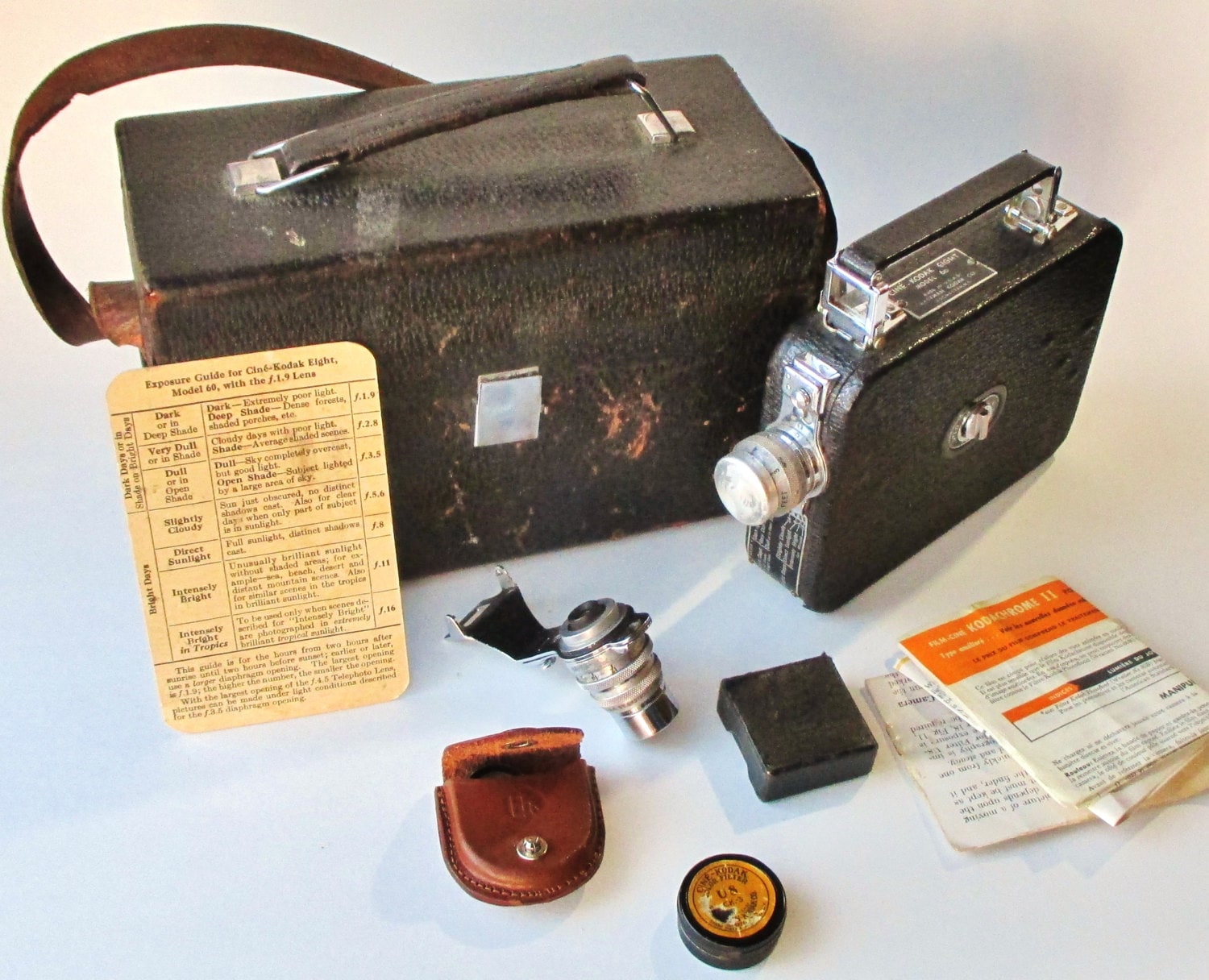 Caméra 8mm Kodak Model 60 - Très Ancienne (Vintage, Occasion)