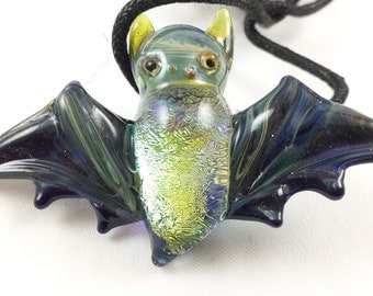 Bat - Glass Pendant Necklace