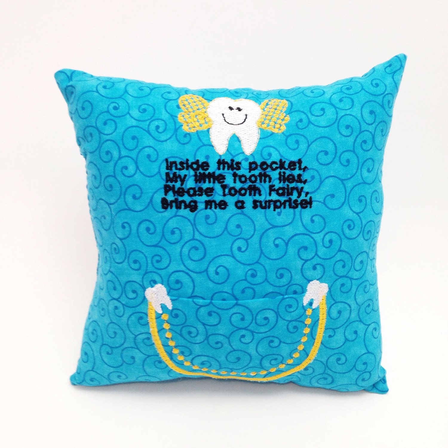 Tooth Fairy Pillow Blue