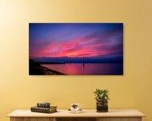 Popular items for canvas beach art on Etsy