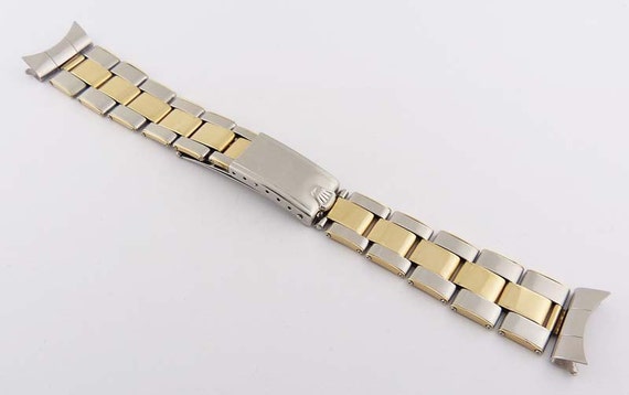 Rolex 14K Gold/SS Oyster Bracelet by PiecesofTimeLLC on Etsy