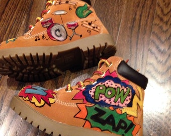 Custom timberlands | Etsy