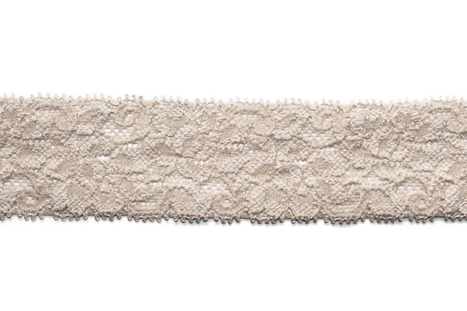 1.5 Lace Elastic Taupe Stretch Elastic 5 or 10 Yards