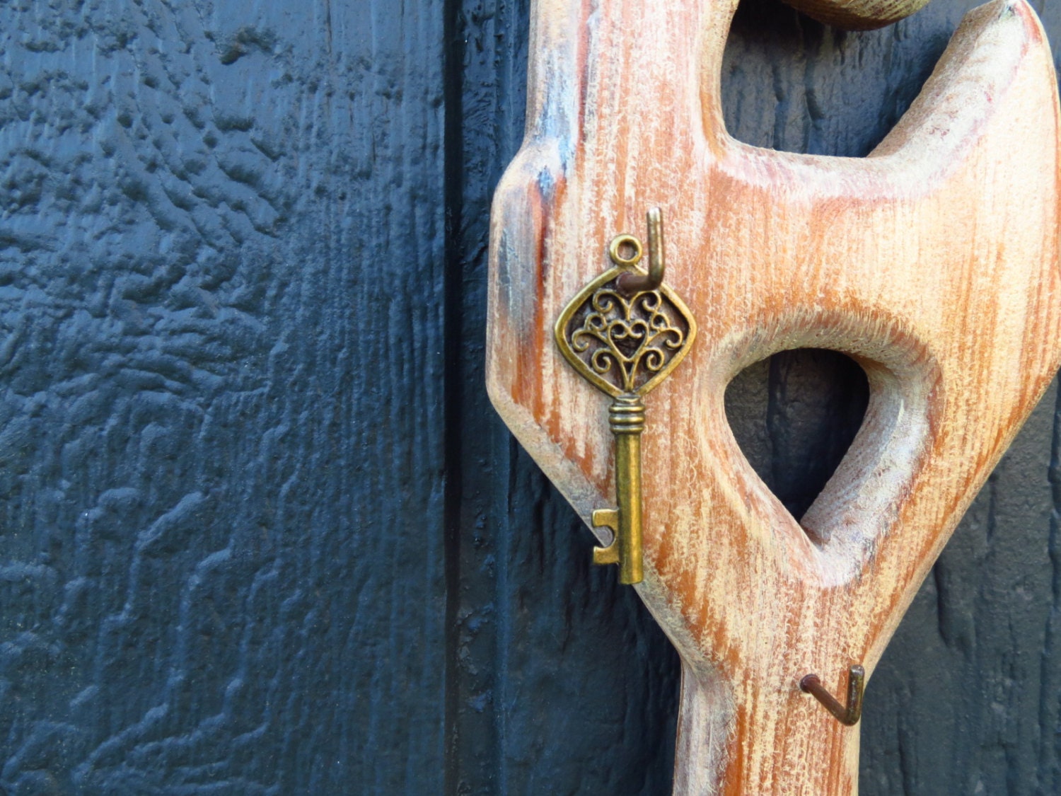 Keys Key holder hallway sign sign with hooks keys wooden