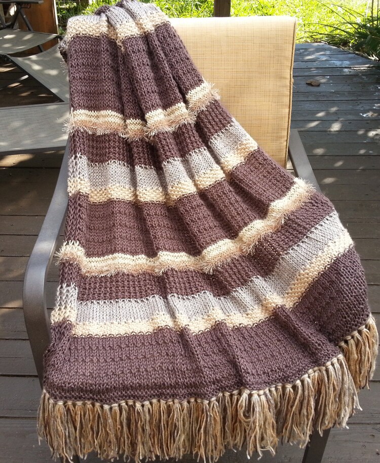 Afghan throw blanket knit afghan handmade afghan by AfghansbyAmy