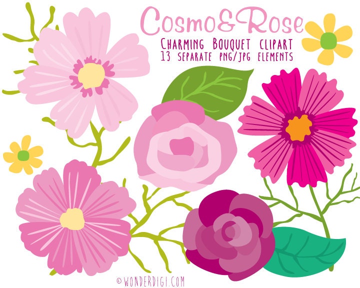 clipart of cosmos flower - photo #5