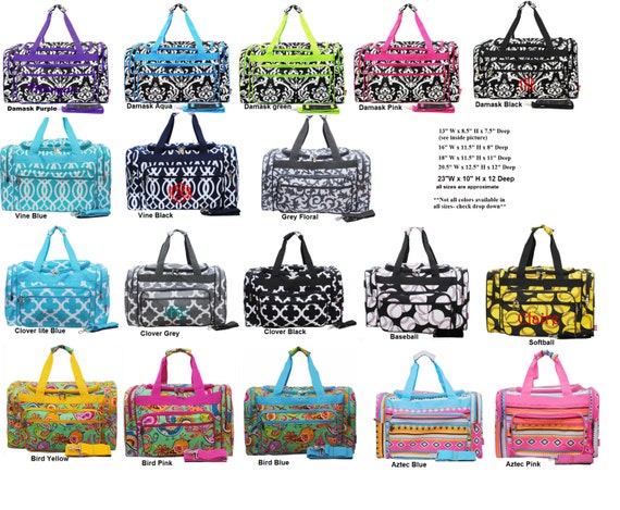 Personalized Duffle Bags-1316 And 18 Inch In Many Colorful