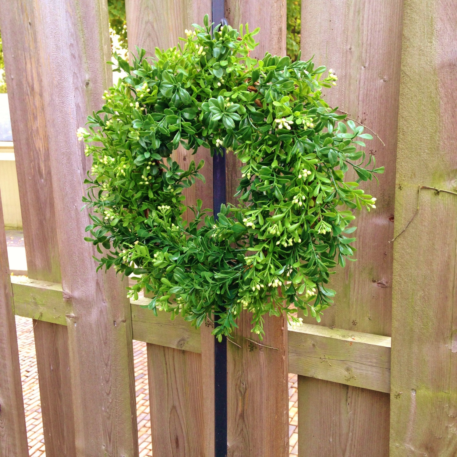 Artificial Boxwood Wreath Faux Boxwood by BlessingsAndBoxwood