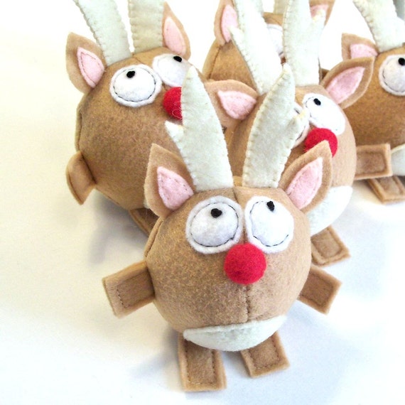 reindeer cat plush