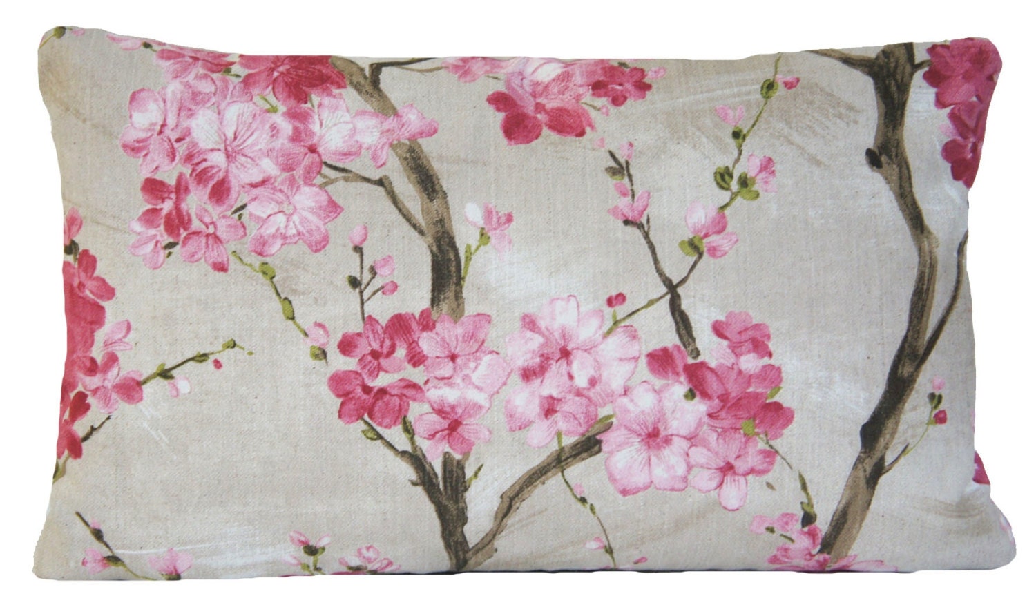 Cherry Blossom Tree Decorative Pillow Throw Case Modern Pink