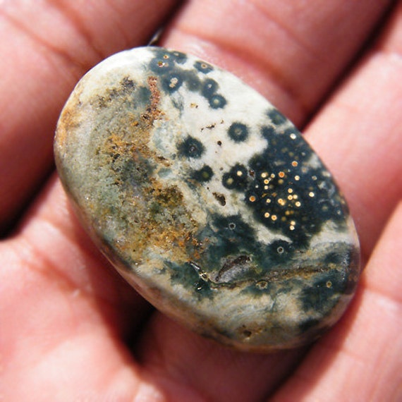 Ocean Jasper Cabochon 36x24MM Oval Shape Natural Gemstone