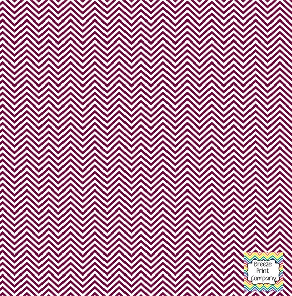 Maroon And White Mini Chevron Pattern Vinyl By Breezeprintcompany