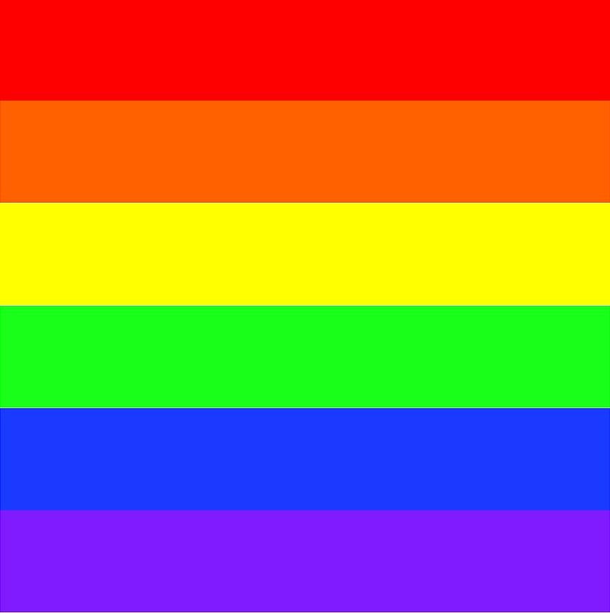 Rainbow stripes large decal vinyl sheet by