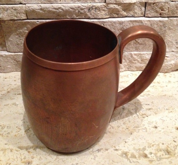 Vintage Solid Copper Mug By Old Colony Copper Co Division of