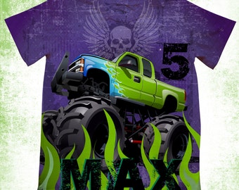 zombie monster truck shirt