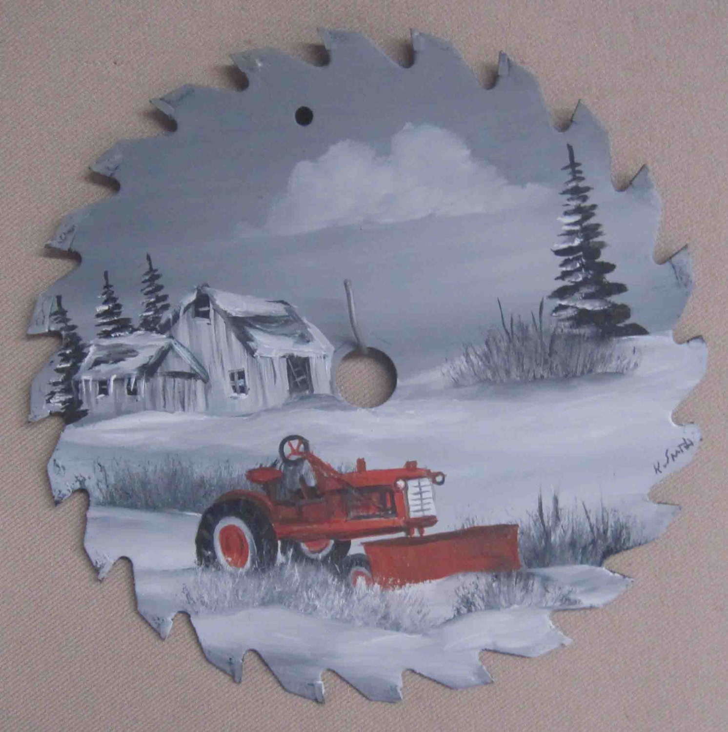 Hand Painted Saw Blade Winter Farm Scene With Farmall Tractor   Il Fullxfull.675889550 O1ri 