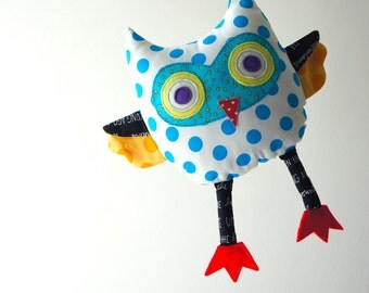 stuffed blue owl