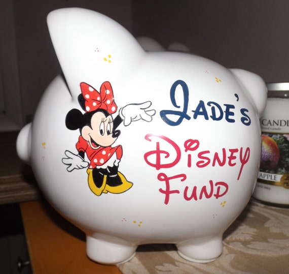 Personalized Disney Fund Piggy Bank Large by PersonalizedbyDina