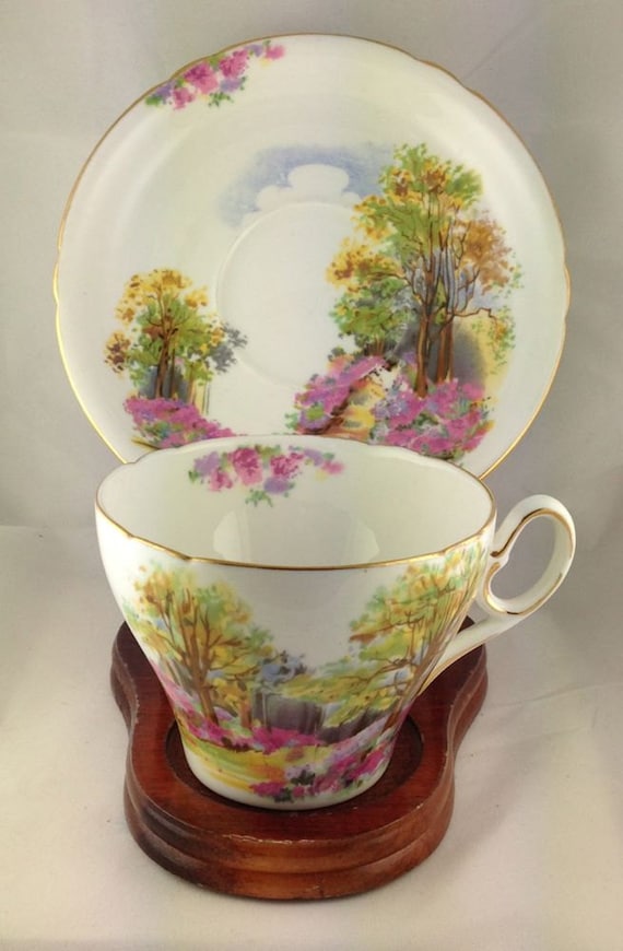 Shelley England's Charm Teacup and Saucer Shelley