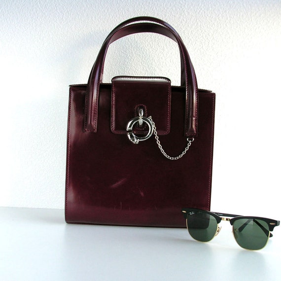 Vintage Cartier Bag / Red patent leather by BagsTalk on Etsy