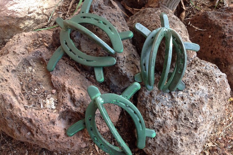 Handmade Horseshoe Sea TurtlesHome by RecycledVintageArt on Etsy