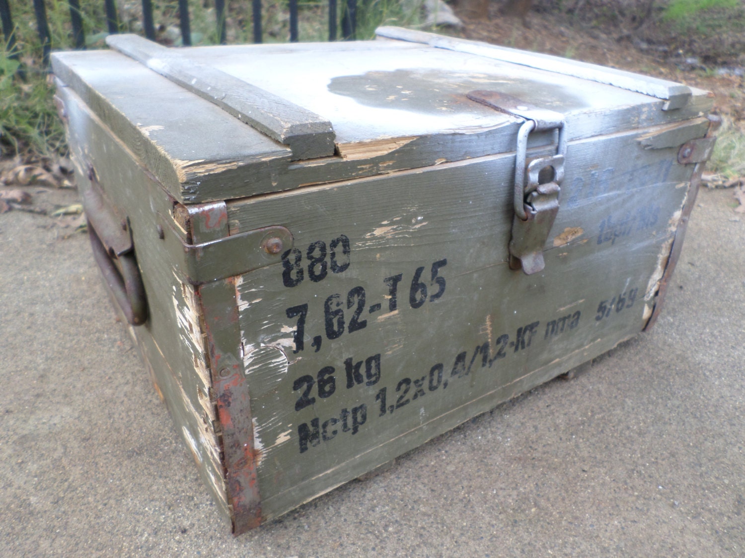 Wood Ammo Box Military Surplus by RestoredRust on Etsy