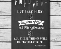 Popular items for matthew 6 33 on Etsy