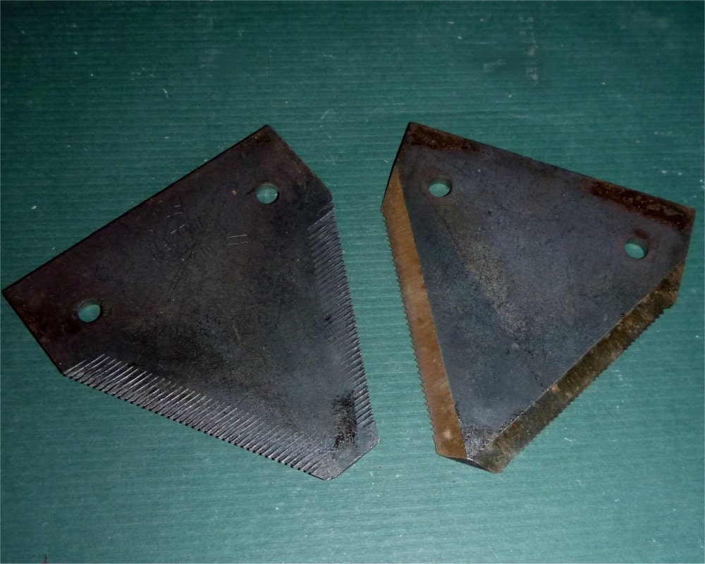 New Old Stock Steel Sickle Bar teeth for by AtticObsession on Etsy