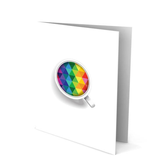 Get Better Quick Greeting Card - Colorful Tea Cup