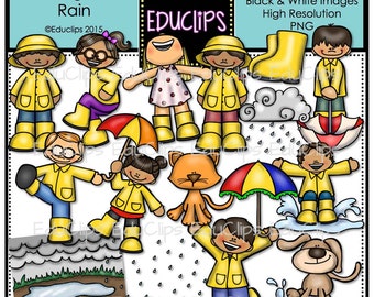 Dancing In The Rain Clip Art Bundle