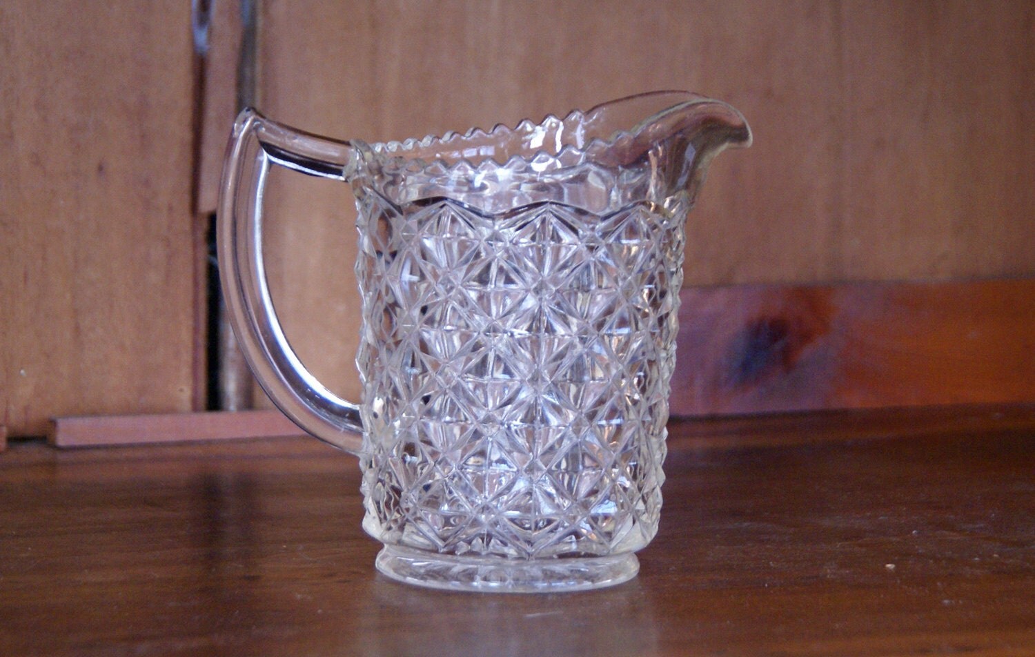 Clear Glass Creamer/Pitcher 5.75 tall Imperial Glass