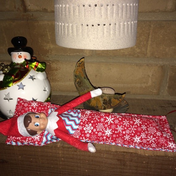 Elf on the Shelf Rollup Sleeping Bag by SewnForYOUbyME on Etsy