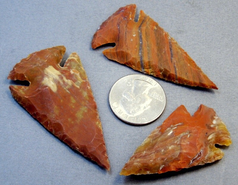 10 Sale Gemshow Amazing Red Jasper Arrowheads by RockParadise